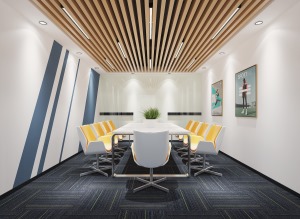 展厅办公空间现代简约风格效果图