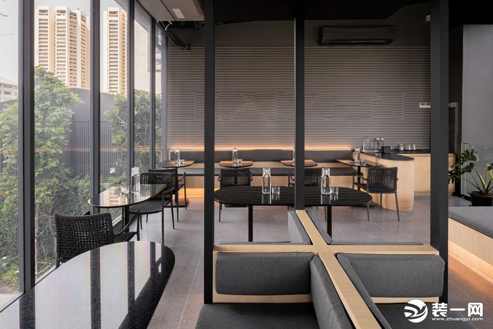 上海现代工业风咖啡厅装修效果图