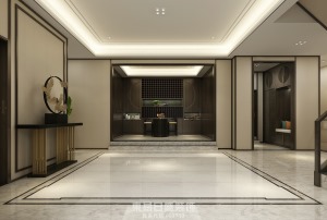 爱伦坡联排别墅360m2新中式风格装修案例