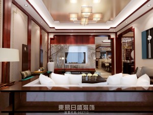 名仕温泉国际城别墅410㎡新中式风格装修案例