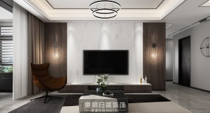 永尚润城三居室142㎡现代风格装修案例