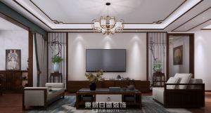 龙庭帝景四居室160㎡中式风格装修案例
