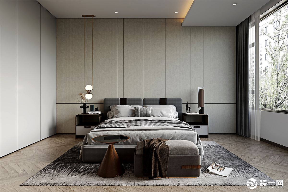 每个卧室都有独特的景观 简化空间的装饰性 让自然景观成为主要立面