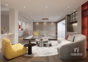 拥有独特美感的家具与软装赋予空间艺术的张力  亮黄色的单人沙发调动着空间的情绪