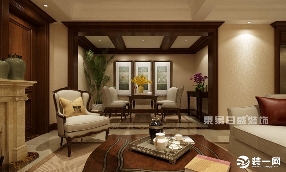 美式新古典风格会客室装修设计
