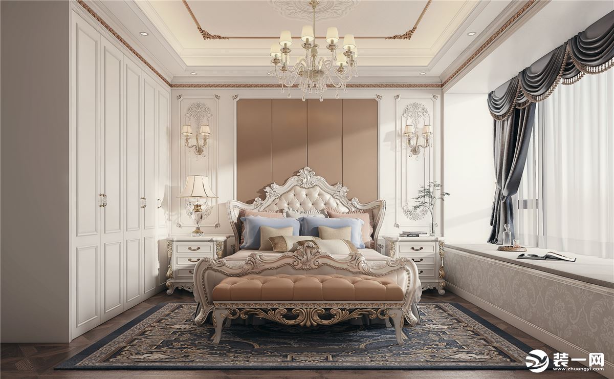 法式轻奢风格卧室装修设计