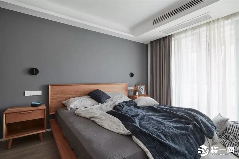 当代未来城104平方现代简约三居室卧室装修效果图