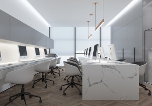 办公室100平方现代风格装修案例