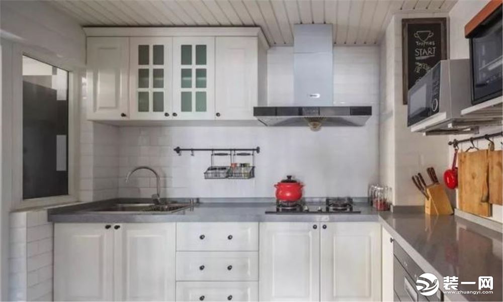 富洲新城  120平方三居室 美式风格  厨房 装修效果图