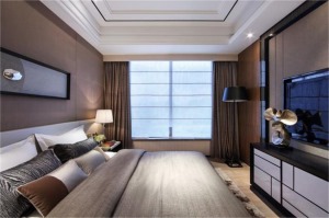 保利香雪  190平方大平层  现代轻奢风格  卧室 装修效果图