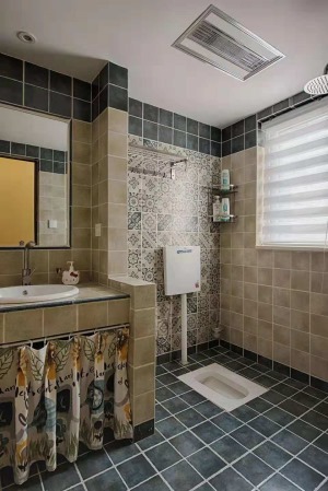 金科世界城  70平方两居室 美式风格  卫生间 装修效果图