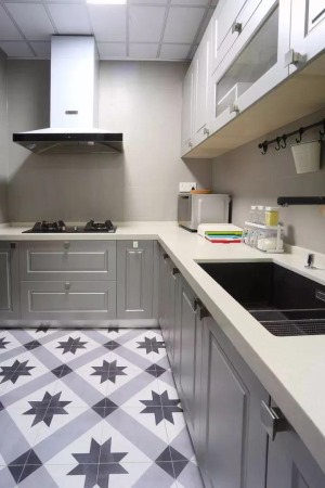 金茂珑悦  78平方三室 北欧风格  厨房 装修效果图