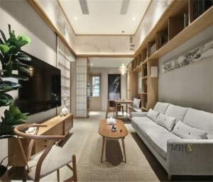 【浪琴屿装饰】中海国际115平方三居室现代日式风格装修案例