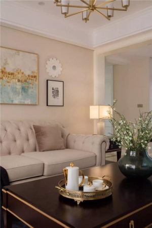 客厅沙发装修浪琴屿装饰幸福里125平方装修案例