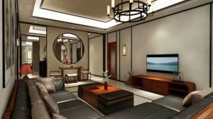 新中式风格三居室装修图片