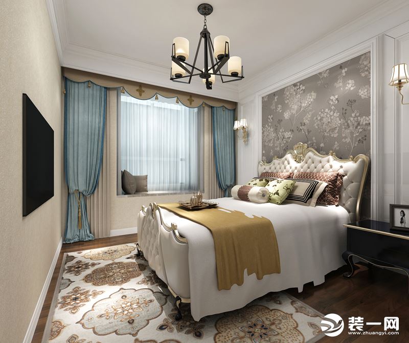 恒盛豪庭180平米户型欧式风格卧室装修效果图