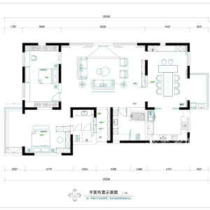 郑州明辉城市花园210平大平层美式轻奢，二手房翻新出的高端品质——平面布局方案设计