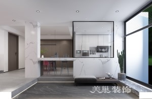 郑州古德佳苑160平三室两厅意式简约高端的品质空间———吧台