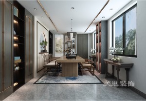 鑫苑国际新城148平方四室两厅新中式风格  茶室