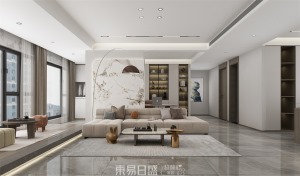 中南樾府160㎡三居室现代简约风格案例赏析