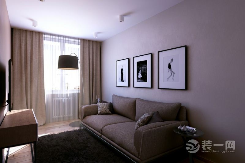 武汉中南欢乐汇两居室87平欧式风格客厅沙发