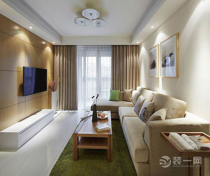 客厅：简约的家具配套设施，简洁大方。