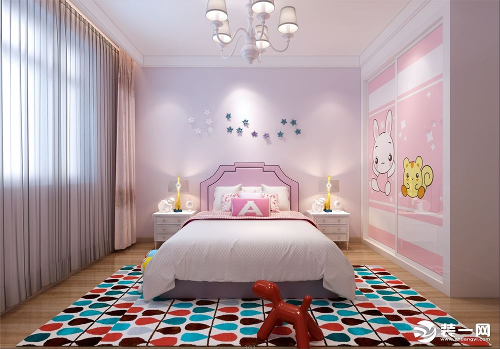沈阳名流印象144平三居室现代简约风格卧室装修效果图