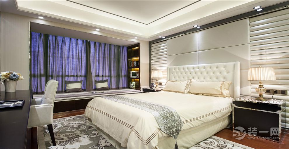 上海森兰名轩130平米三居室现代美式风格卧室2