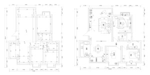 上海新世纪花苑90平米三居室中式风格户型图