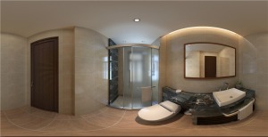 上海东渡青筑128平米三居室日式风格卫生间