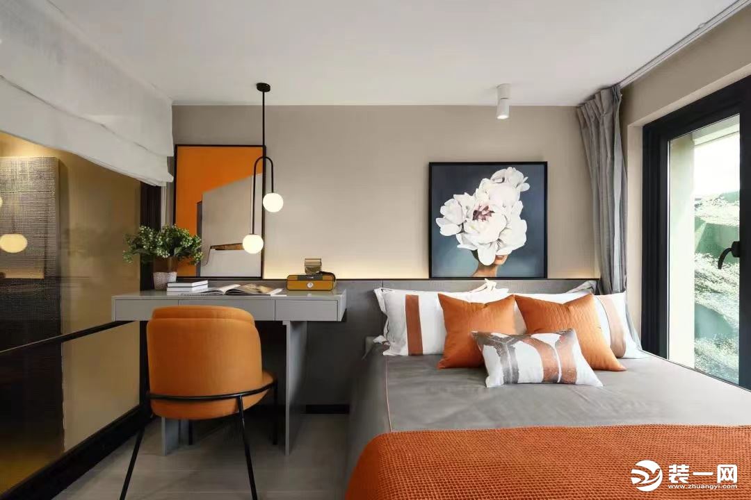 银泰城公寓68平现代风格卧室设计案例展示