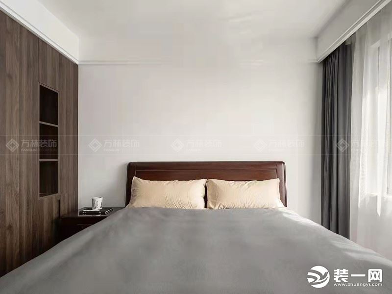 【南京方林装饰】保利·云禧130㎡新中式风案例——卧房