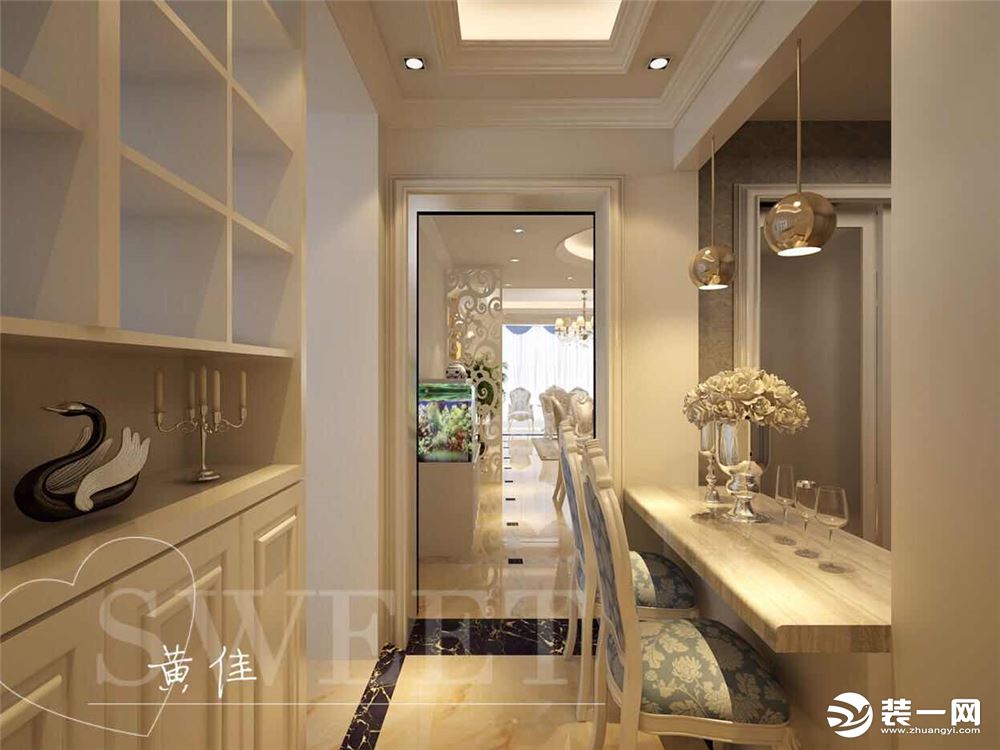 地面材料以石材或地板为佳，欧式客厅非常需要用家具和软装饰来营造整体效果