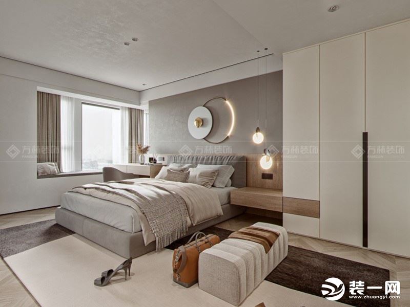 【西安方林装饰】中海龙湾132㎡现代简约风格案例——卧室