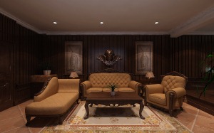中海盛京府600平王宅古堡风格装修效果图沙发
