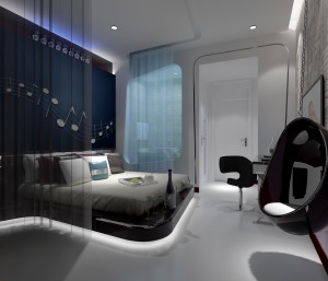 在未来城酒店的装修设计中，我们将充分融入智能科技，打造智能化的居住体验。