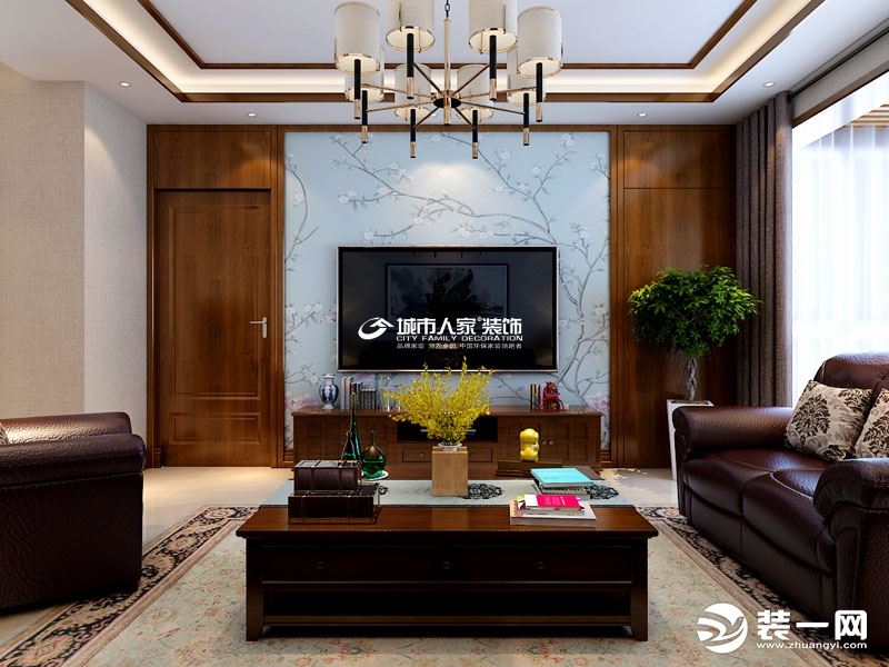 中国传统的室内设计融合了庄重与内敛的双重气质，温馨优雅。