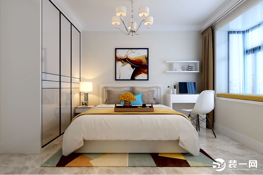 天泰玉泽苑85平米卧室现代简约风格设计效果图