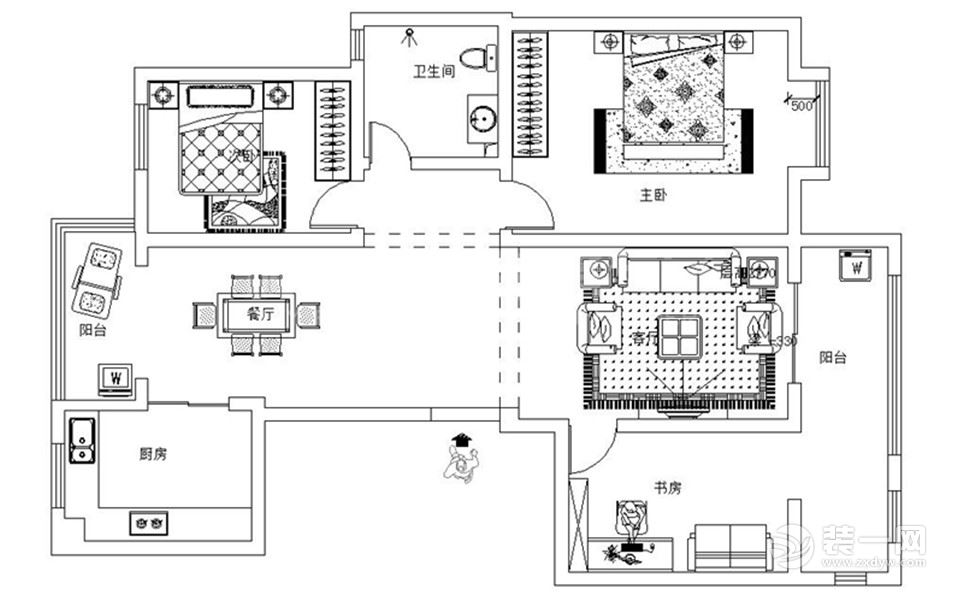 凤鸣园现代中式风格效果图