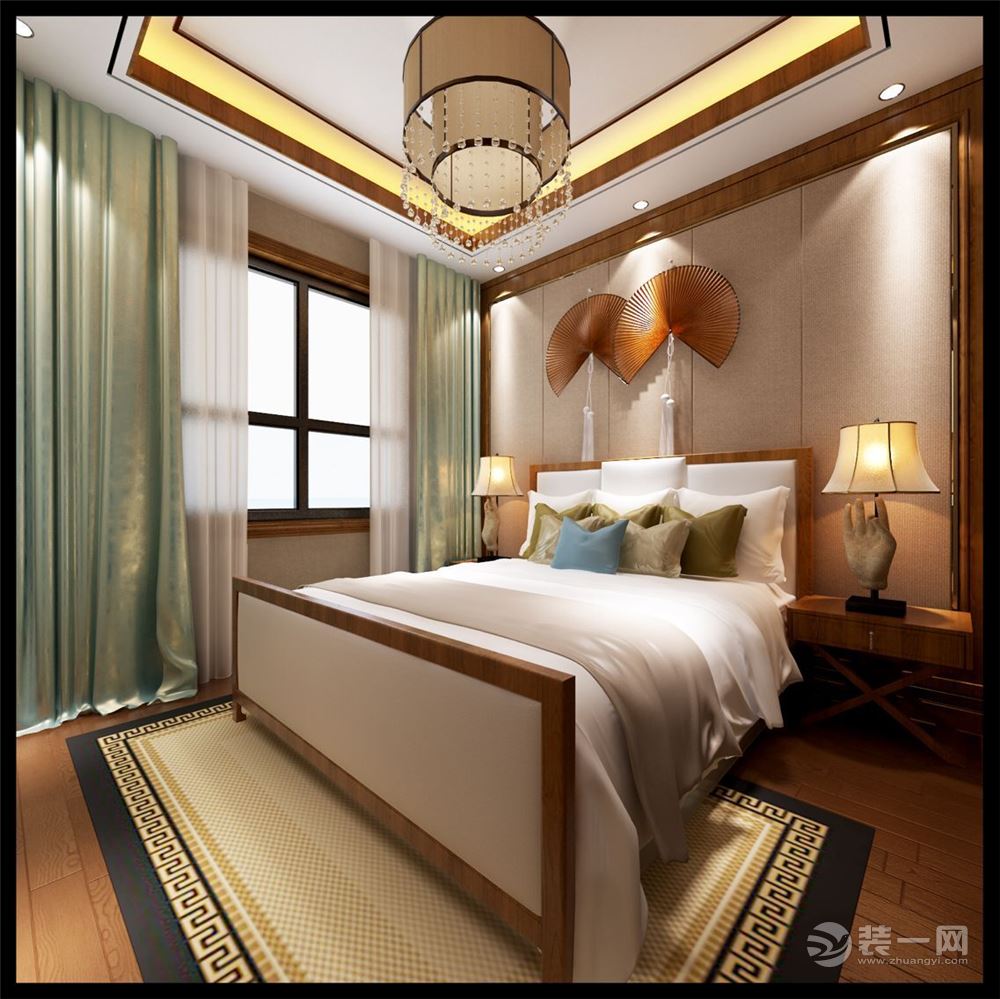 南枫装饰丨滨江公馆复式新中式风格女儿卧室