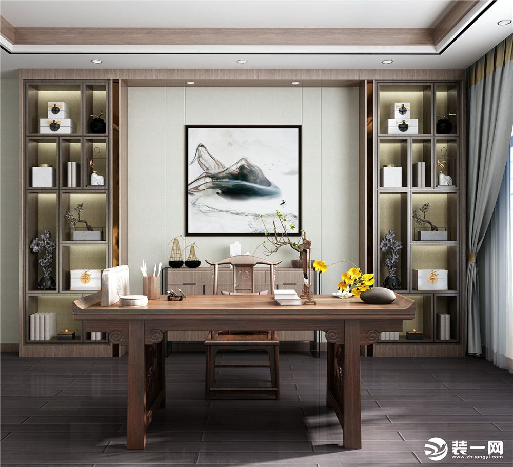 俊雅装饰蓝光天骄城 中式风格 126㎡ 三居室 造价10万元 餐厅