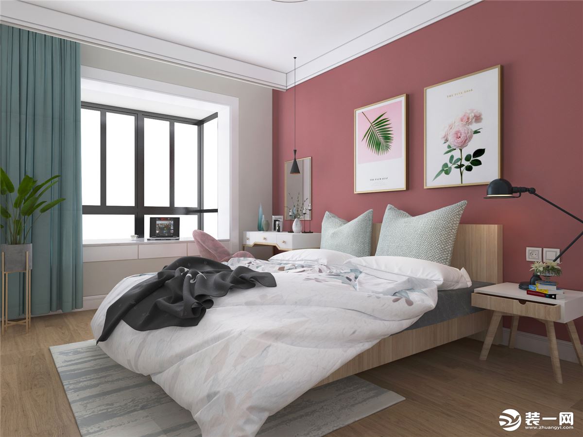 云南俊雅装饰  紫香园   法式风格  三居室  87㎡  卧室