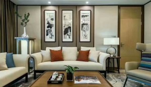 108平方新中式风格家居装修案例
