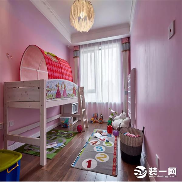 常州布谷鸟设计 金地格林郡  130平三居室 美式儿童房室装修风格效果图