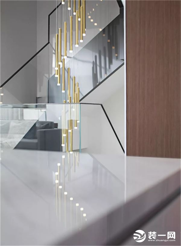  星河国际 190平 四居室  现代简约  客厅楼梯  装修效果图