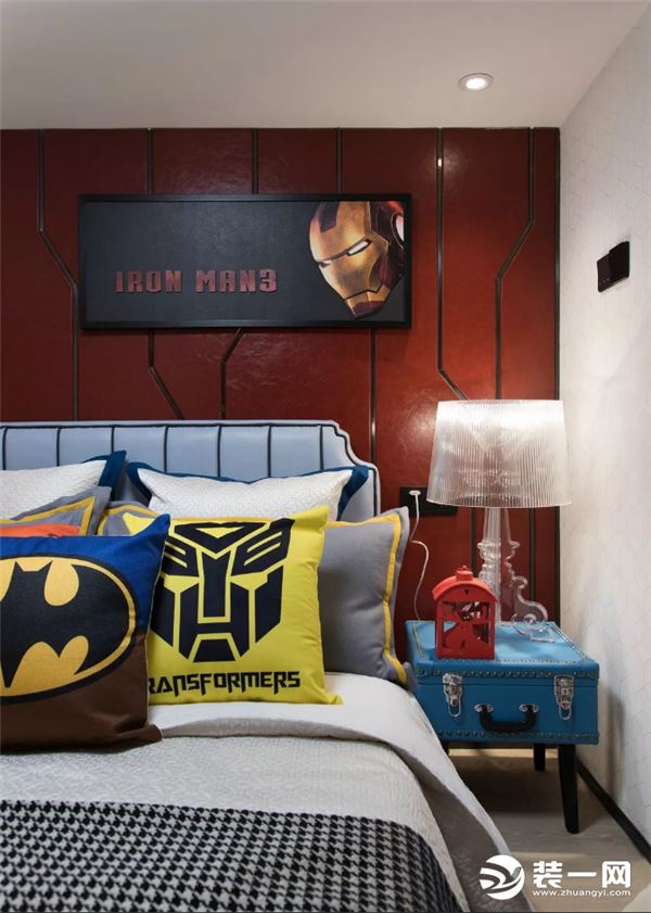 雅居乐星河湾 65平 单身公寓 漫威系列  卧室 装修效果图