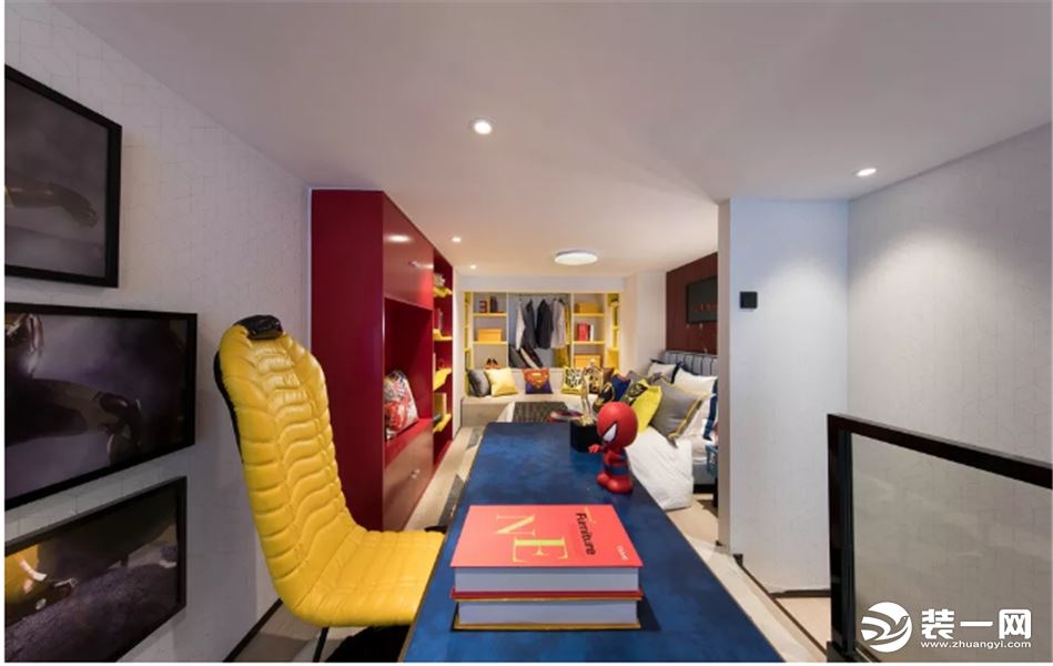 雅居乐星河湾 65平 单身公寓 漫威系列  书房 装修效果图