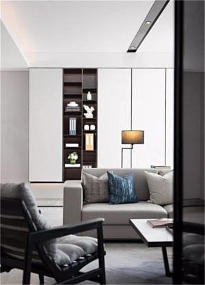  星河国际 190平 四居室  现代简约  客厅  装修效果图