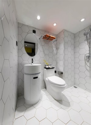 雅居乐星河湾 65平 单身公寓 漫威系列  卫生间 装修效果图