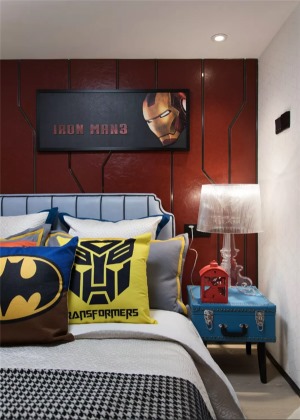 雅居乐星河湾 65平 单身公寓 漫威系列  卧室 装修效果图